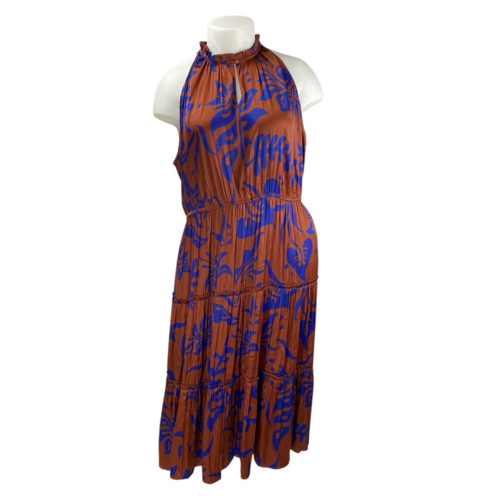 NEW GAP Women's Multicolor Floral Sleeveless Tiered Midi A-line Tank Dress XXL